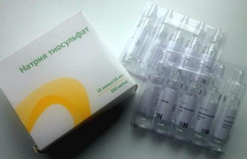 Очищение натрия тиосульфатом. Фармакология 01